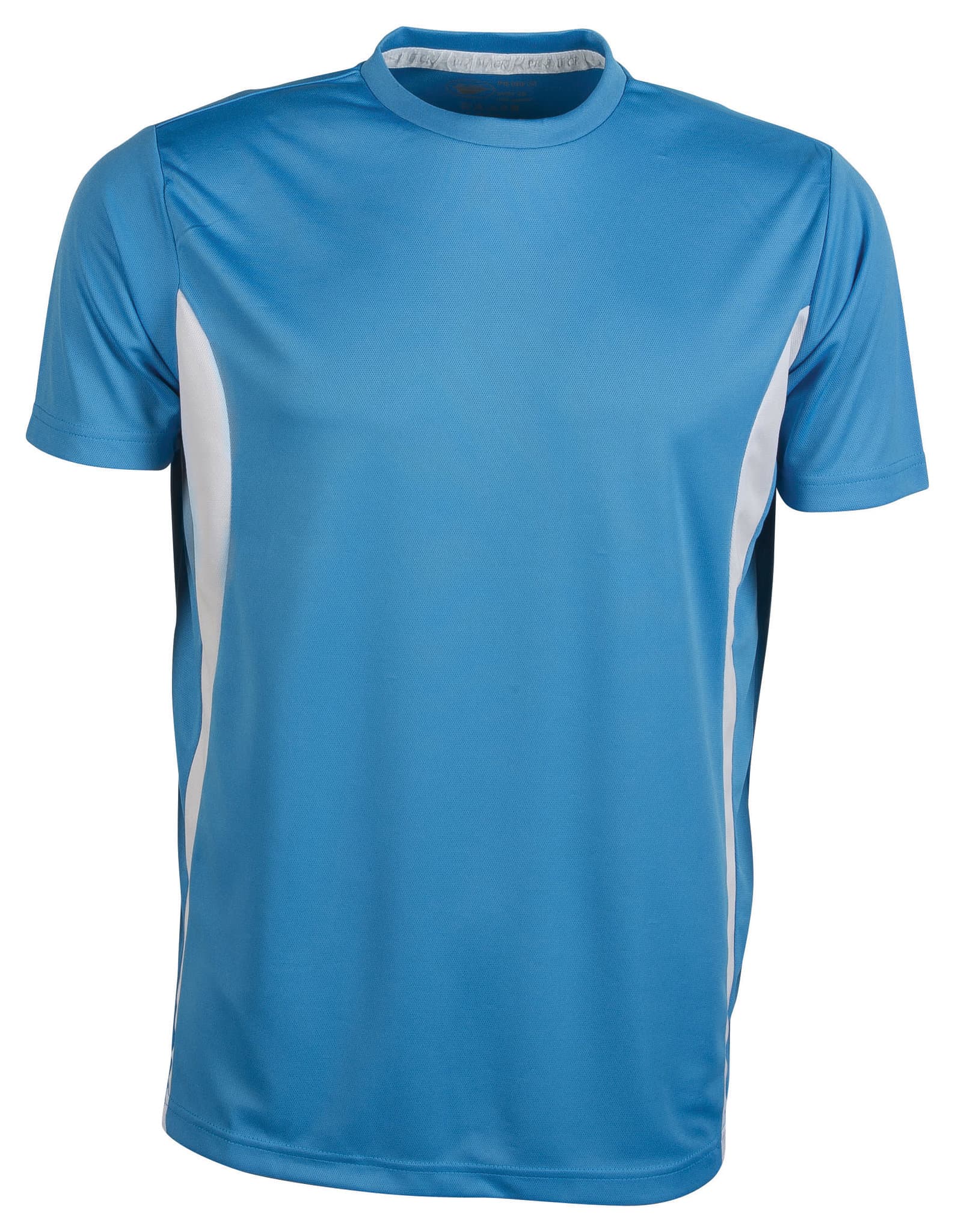 Sport Tee Maglia Contrast M/C 100% Poly 140 gr/m2 Azure/White S