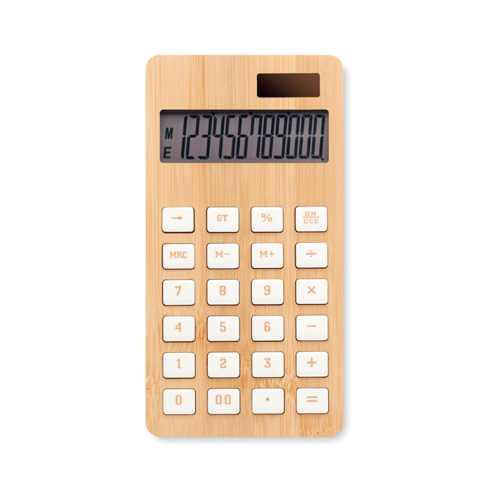 Calcolatrice in bamboo