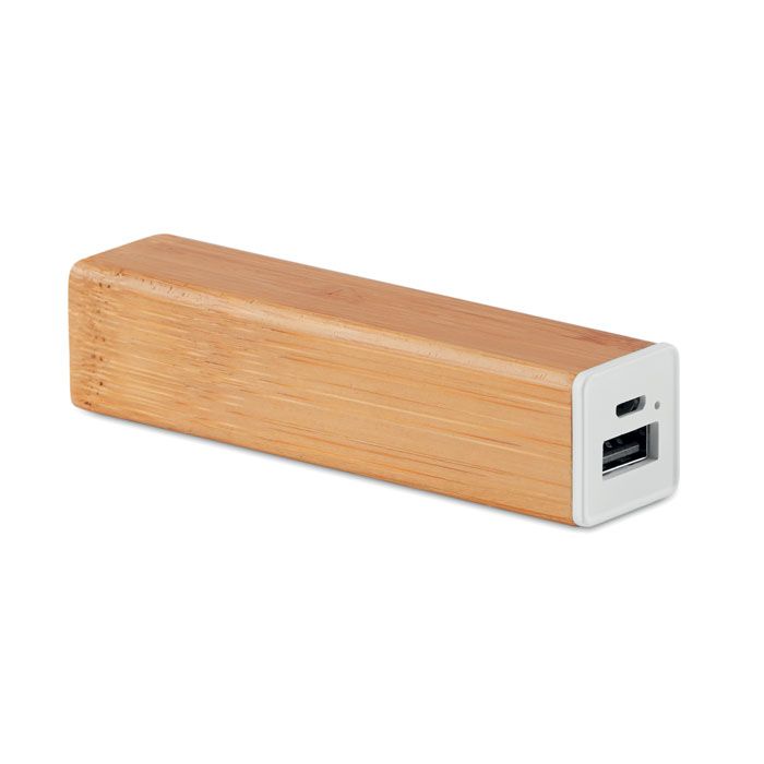 Power bank in bamboo Power bank in bamboo