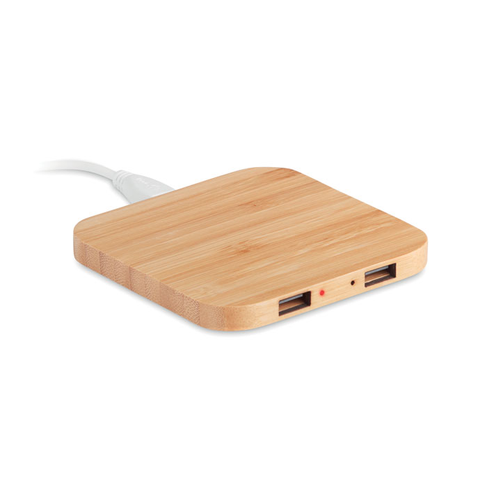 Caricatore wireless in bamboo Caricatore wireless in bamboo