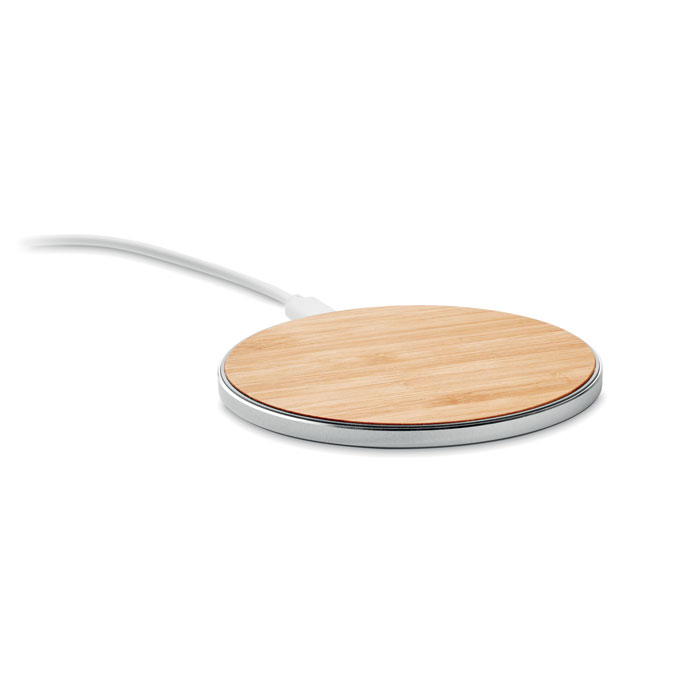 Caricatore wireless in bamboo Caricatore wireless in bamboo
